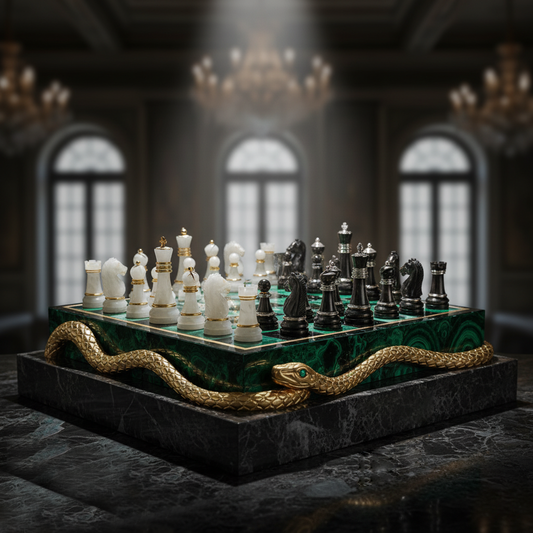 The "Serpent's Embrace" Chess Set