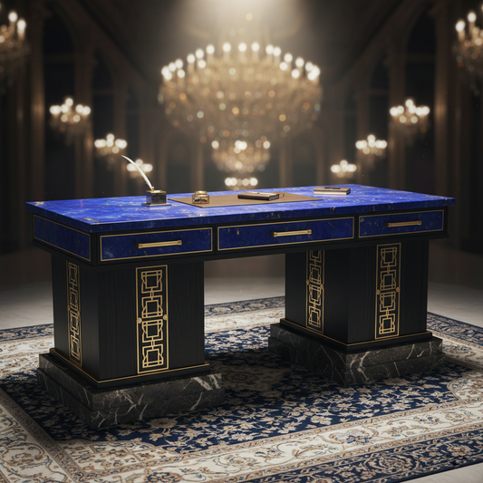 The "Golden Horizon" Desk
