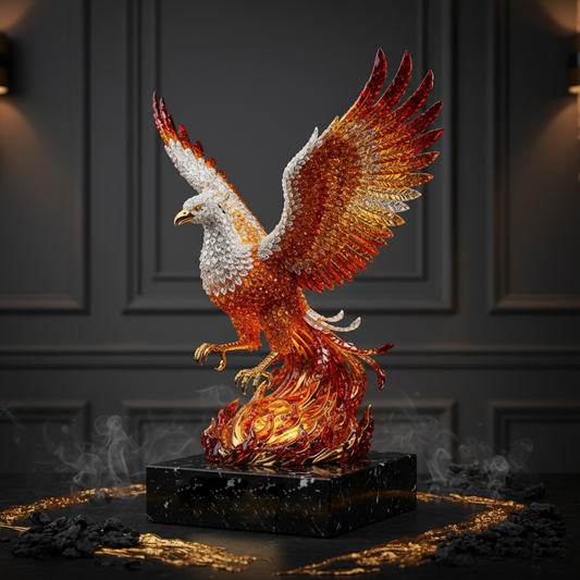 Phoenix Rising Flame Sculpture